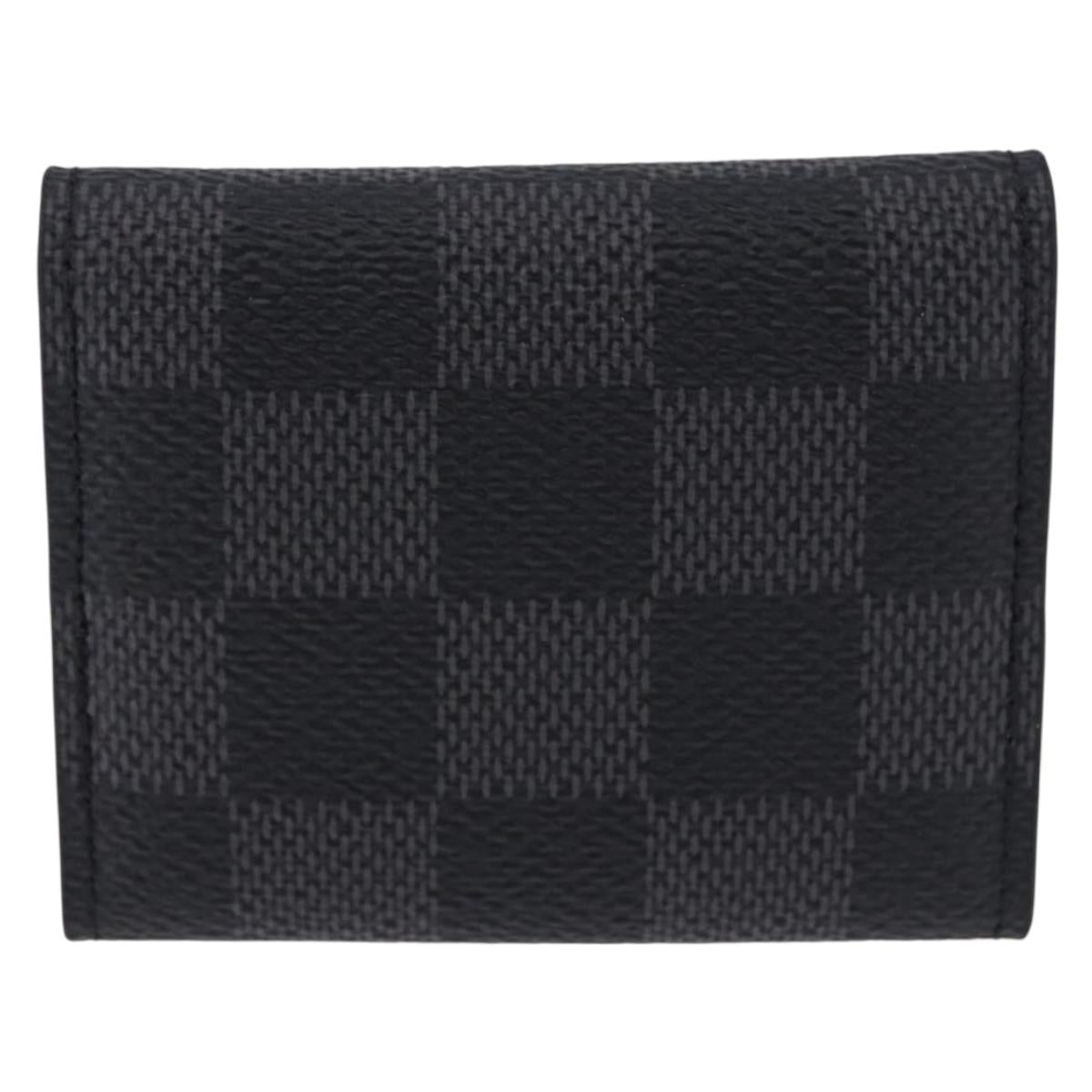 LOUIS VUITTON Damier Grafitte Bouton de Manchette Case Cuff Case LV Auth BA14247