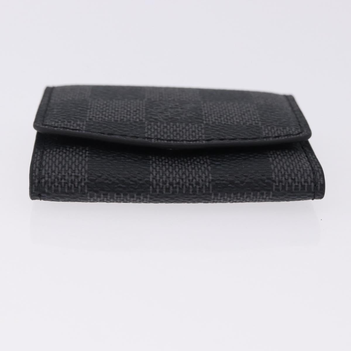 LOUIS VUITTON Damier Grafitte Bouton de Manchette Case Cuff Case LV Auth BA14247