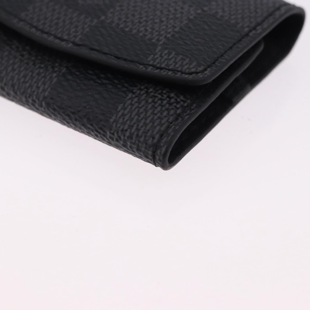 LOUIS VUITTON Damier Grafitte Bouton de Manchette Case Cuff Case LV Auth BA14247