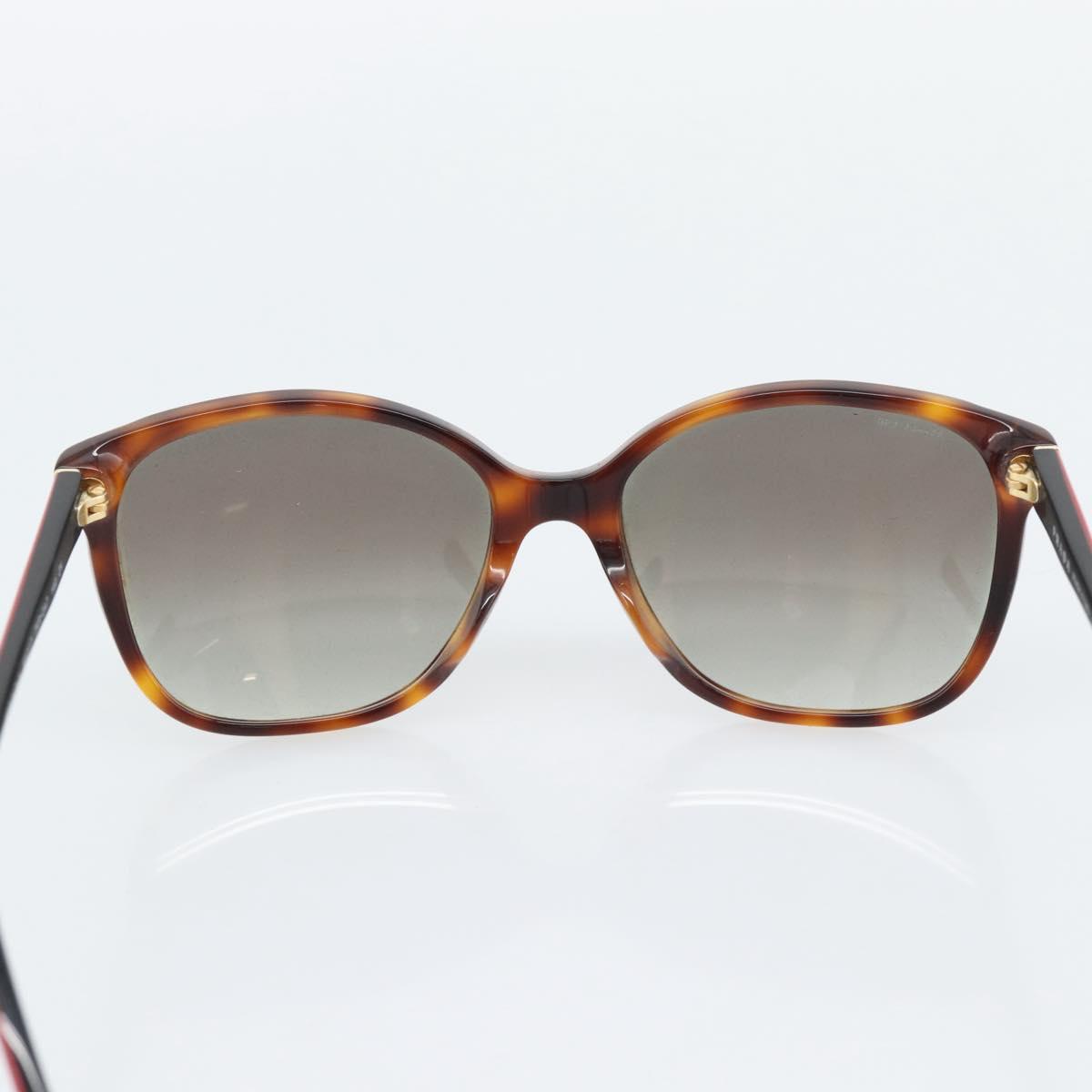 PRADA Tortoise Pattern Sunglasses Plastic Red Gold Auth BA14249