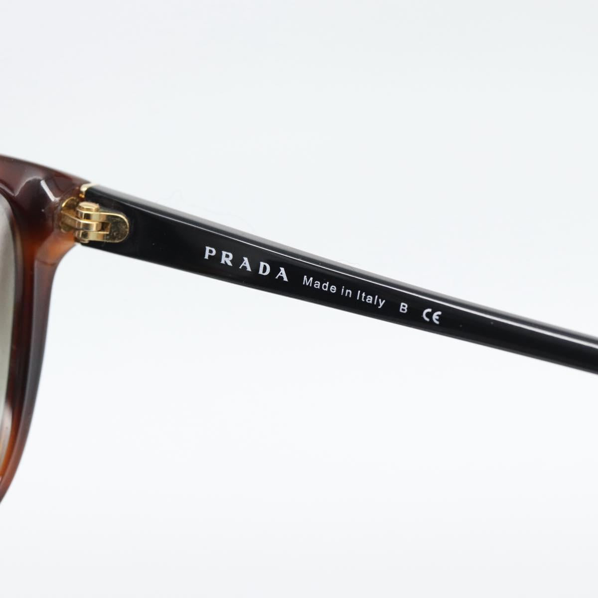 PRADA Tortoise Pattern Sunglasses Plastic Red Gold Auth BA14249