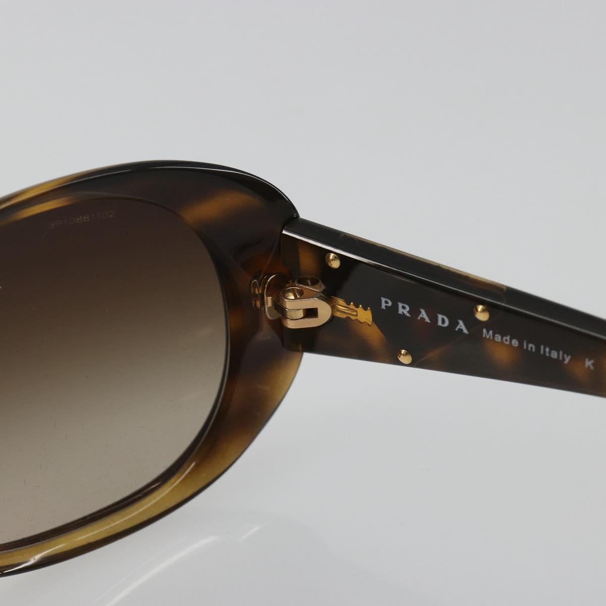 PRADA Tortoise Pattern Sunglasses Plastic Brown Gold Auth BA14251V