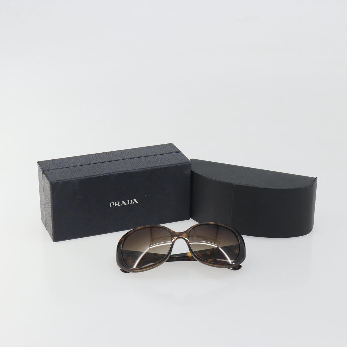 PRADA Tortoise Pattern Sunglasses Plastic Brown Gold Auth BA14251V