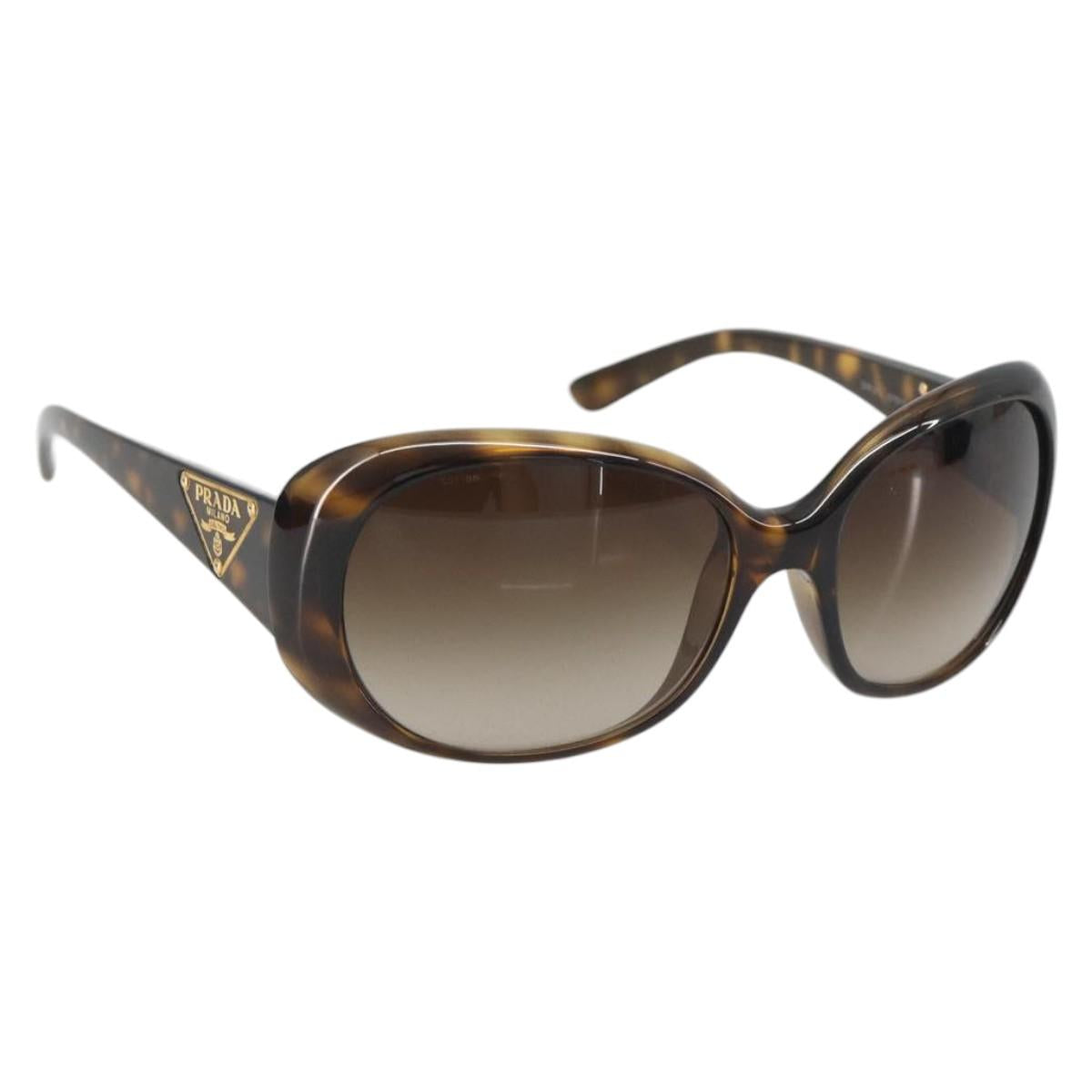 PRADA Tortoise Pattern Sunglasses Plastic Brown Gold Auth BA14251V