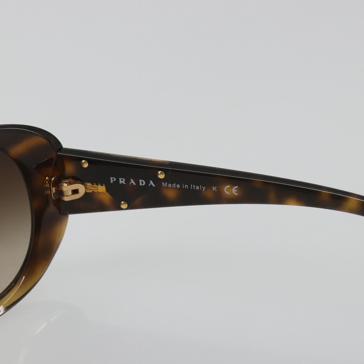 PRADA Tortoise Pattern Sunglasses Plastic Brown Gold Auth BA14251V