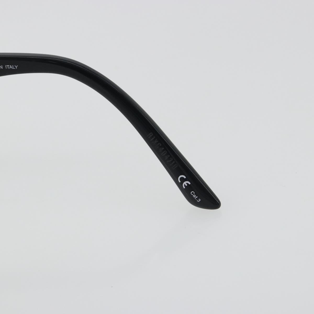 BALENCIAGA Sunglasses Plastic Black Silver Auth BA14252