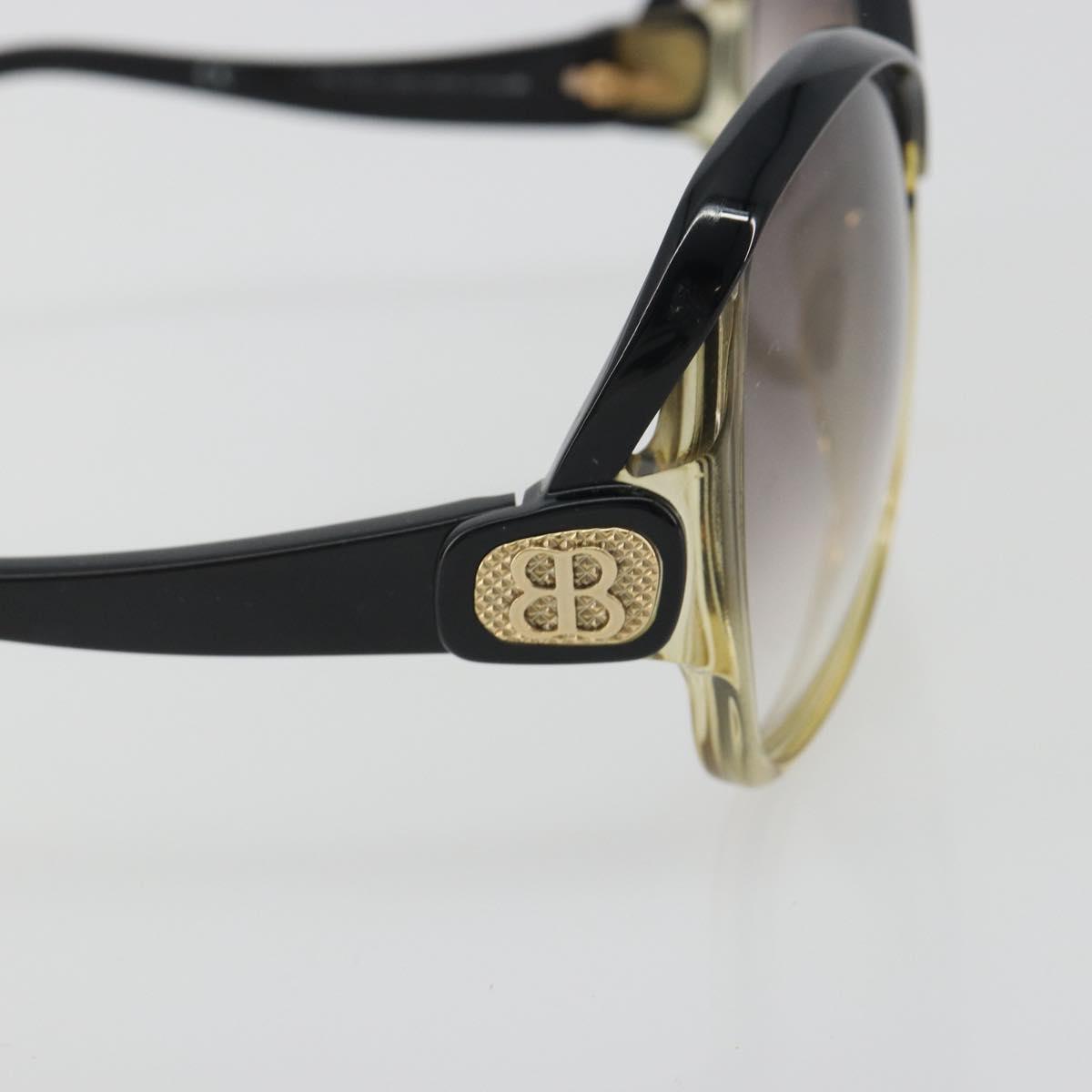 BALENCIAGA Sunglasses Plastic Black Gold Auth BA14253A