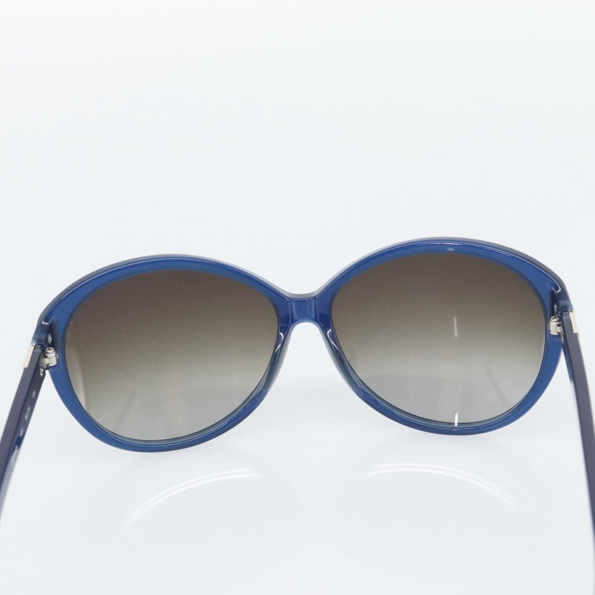 Chloe Sunglasses Plastic Blue Silver Auth BA14255
