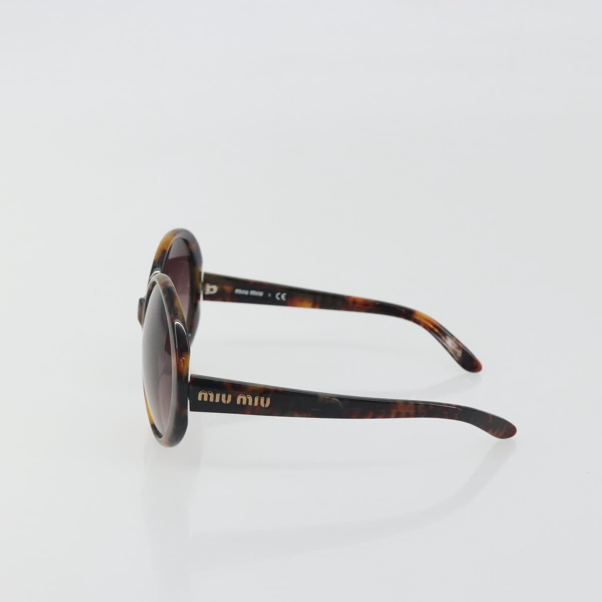 Miu Miu Tortoise Pattern Sunglasses Plastic Brown Auth BA14256