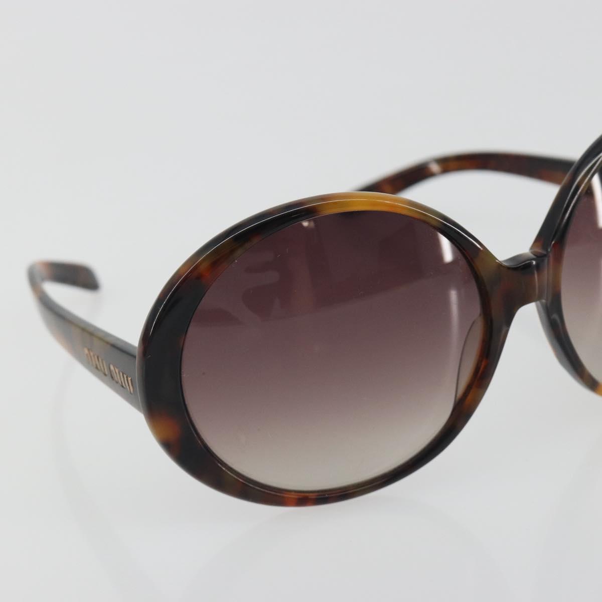 Miu Miu Tortoise Pattern Sunglasses Plastic Brown Auth BA14256