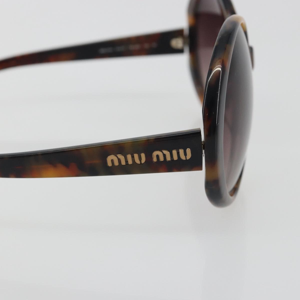 Miu Miu Tortoise Pattern Sunglasses Plastic Brown Auth BA14256