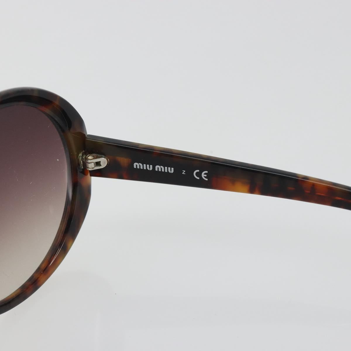 Miu Miu Tortoise Pattern Sunglasses Plastic Brown Auth BA14256