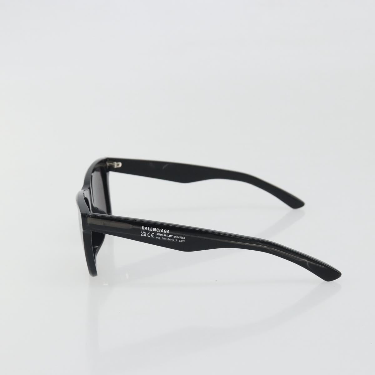 BALENCIAGA Sunglasses Plastic Black Auth BA14259