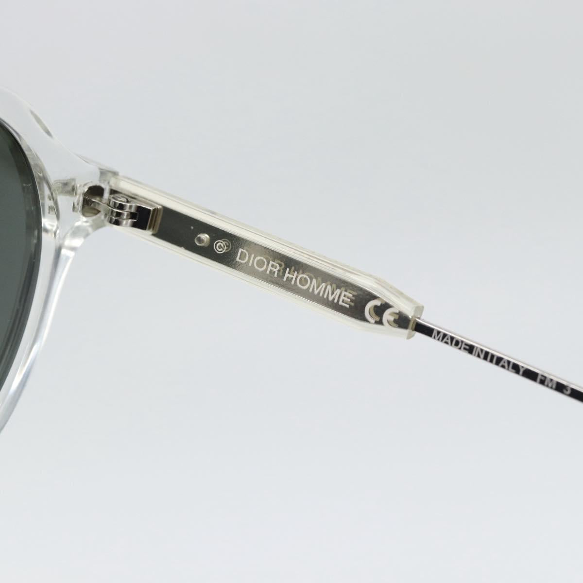 Christian Dior Sunglasses Plastic Clear Silver Auth BA14260