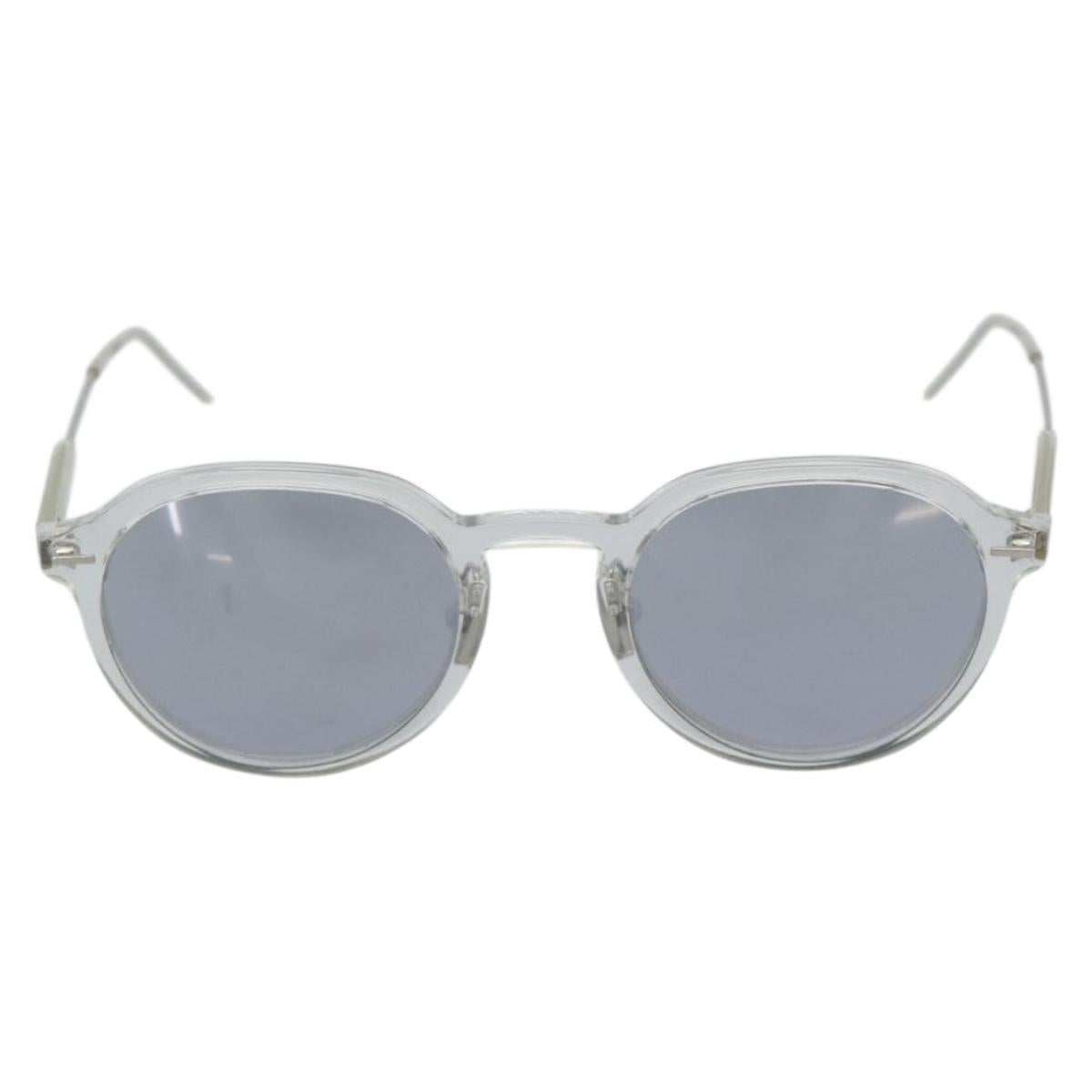 Christian Dior Sunglasses Plastic Clear Silver Auth BA14260