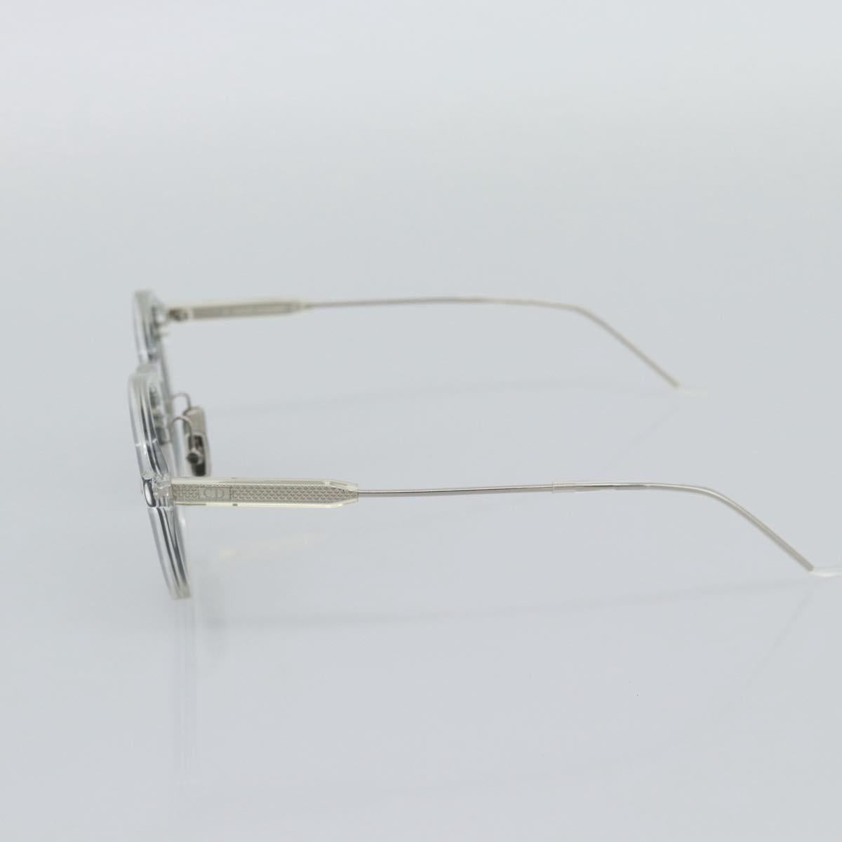 Christian Dior Sunglasses Plastic Clear Silver Auth BA14260