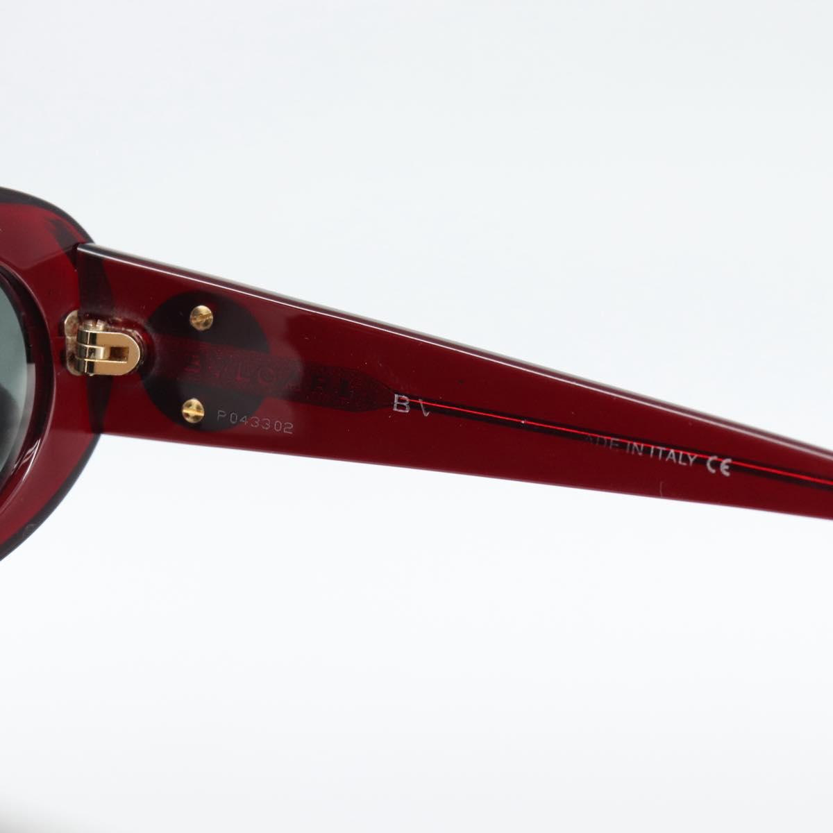 BVLGARI Sunglasses Plastic Red Gold Auth BA14261