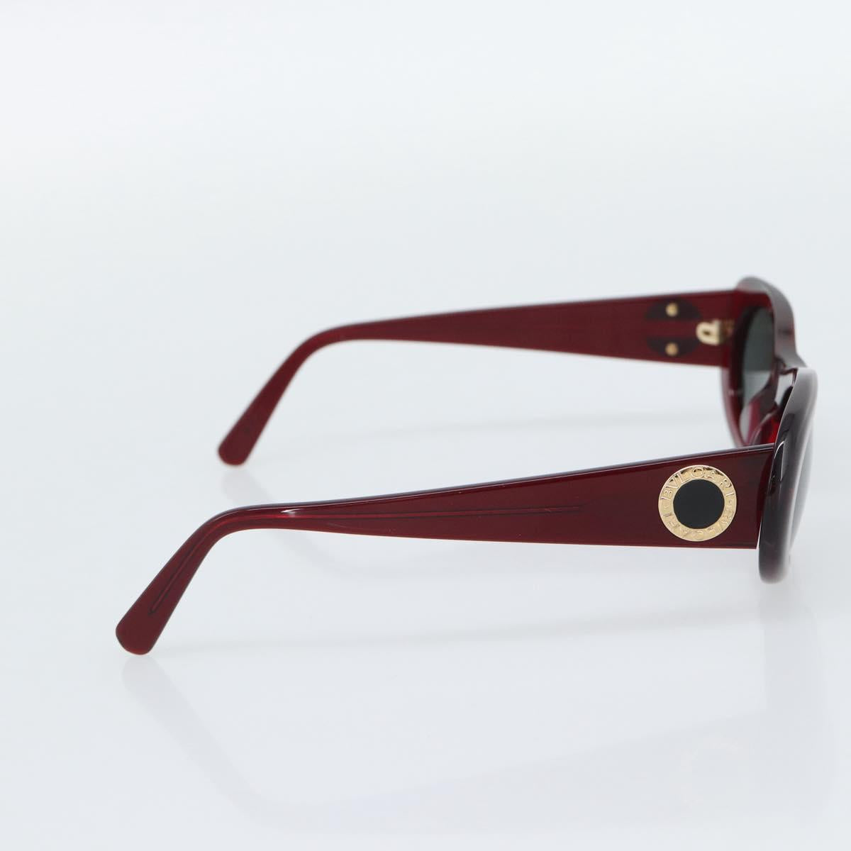 BVLGARI Sunglasses Plastic Red Gold Auth BA14261