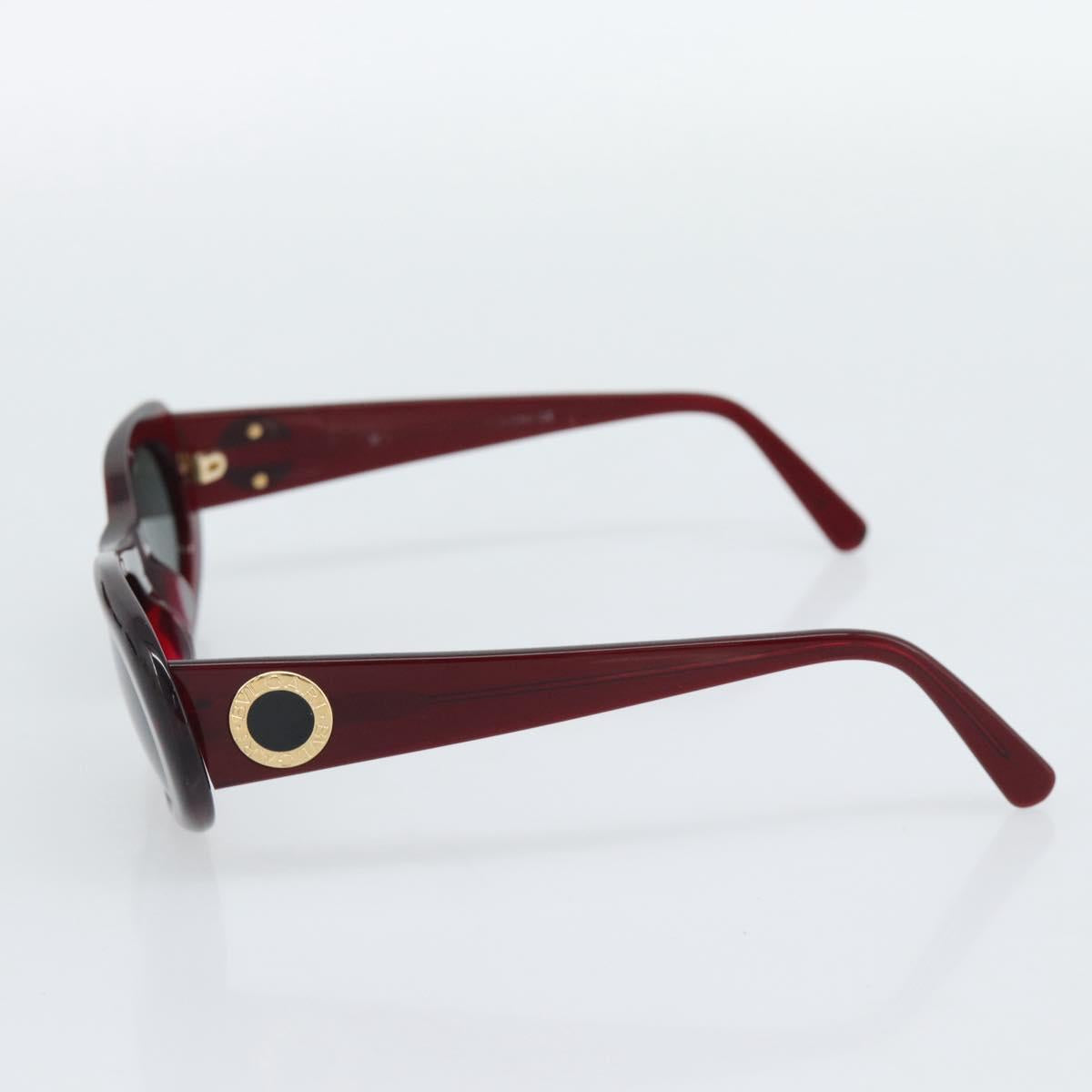 BVLGARI Sunglasses Plastic Red Gold Auth BA14261