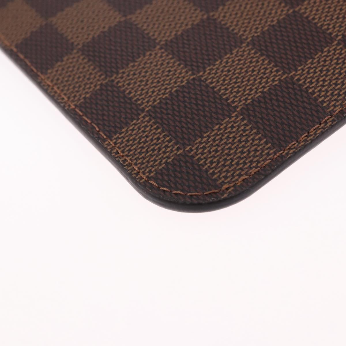 LOUIS VUITTON Damier Ebene Neverfull MM Pouch LV Auth BA14263V