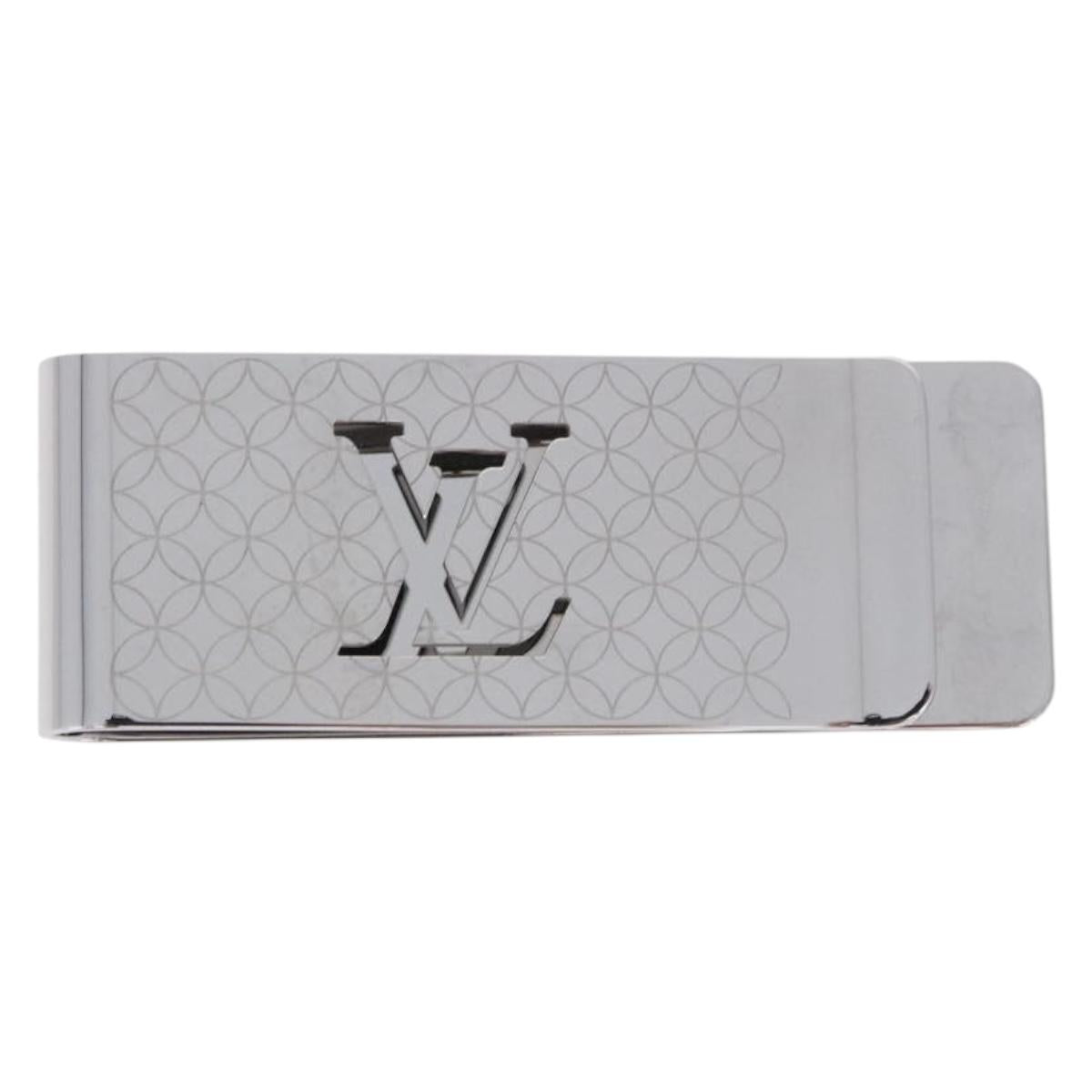 LOUIS VUITTON Steel Bill Clip Champs Elysees Clip Silver M65041 LV Auth BA14265M