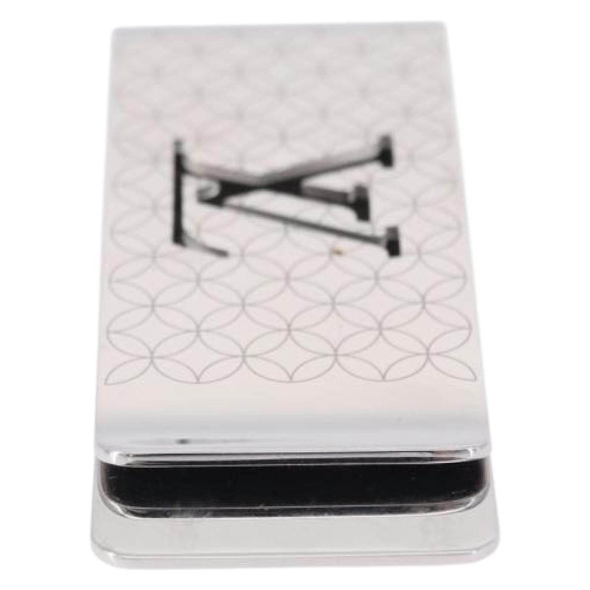 LOUIS VUITTON Steel Bill Clip Champs Elysees Clip Silver M65041 LV Auth BA14265M