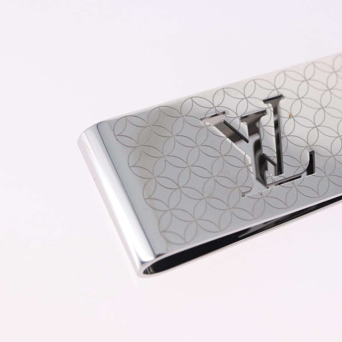 LOUIS VUITTON Steel Bill Clip Champs Elysees Clip Silver M65041 LV Auth BA14265M