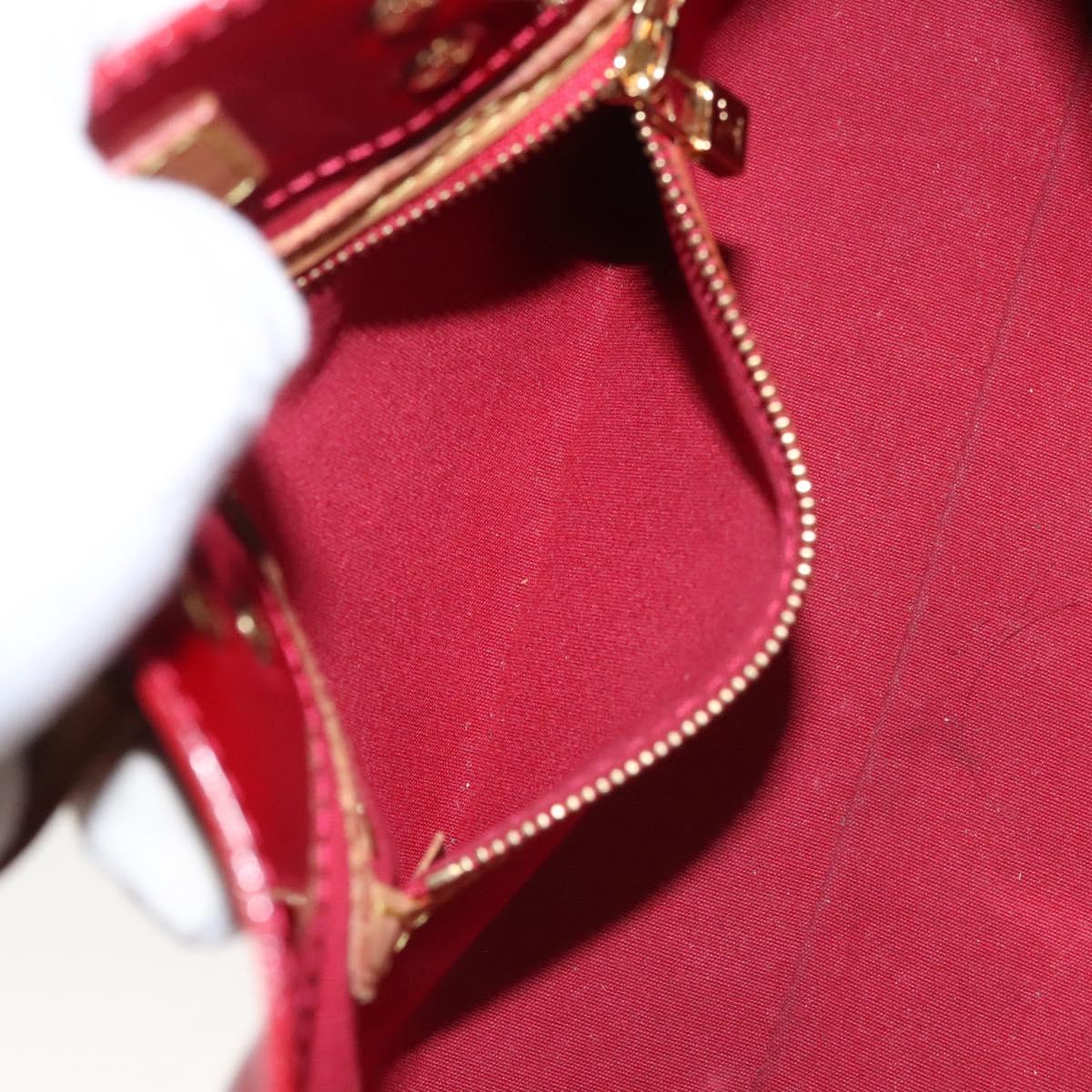 LOUIS VUITTON Monogram Vernis Reade PM Hand Bag Pomme D'amour M91990 Auth BA1427
