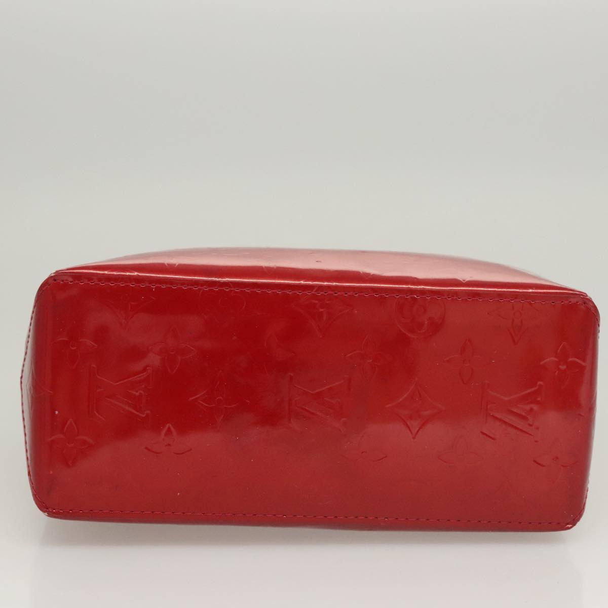 LOUIS VUITTON Monogram Vernis Reade PM Hand Bag Pomme D'amour M91990 Auth BA1427