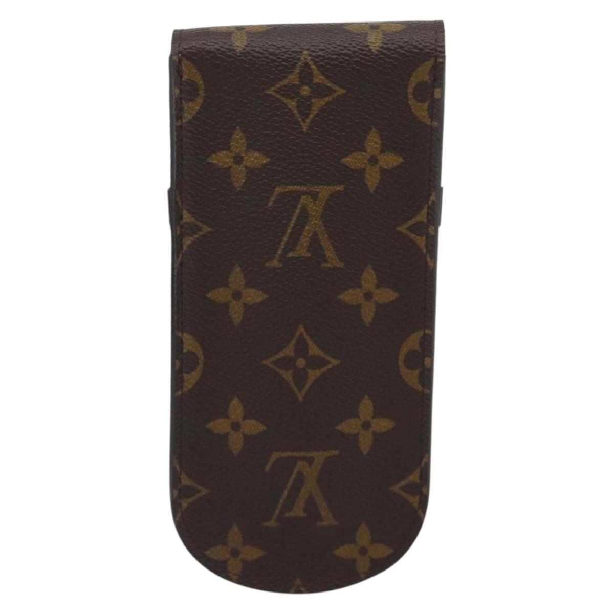 LOUIS VUITTON Monogram Etui a Lunettes Rabat Glasses Case M62970 LV Auth BA14271