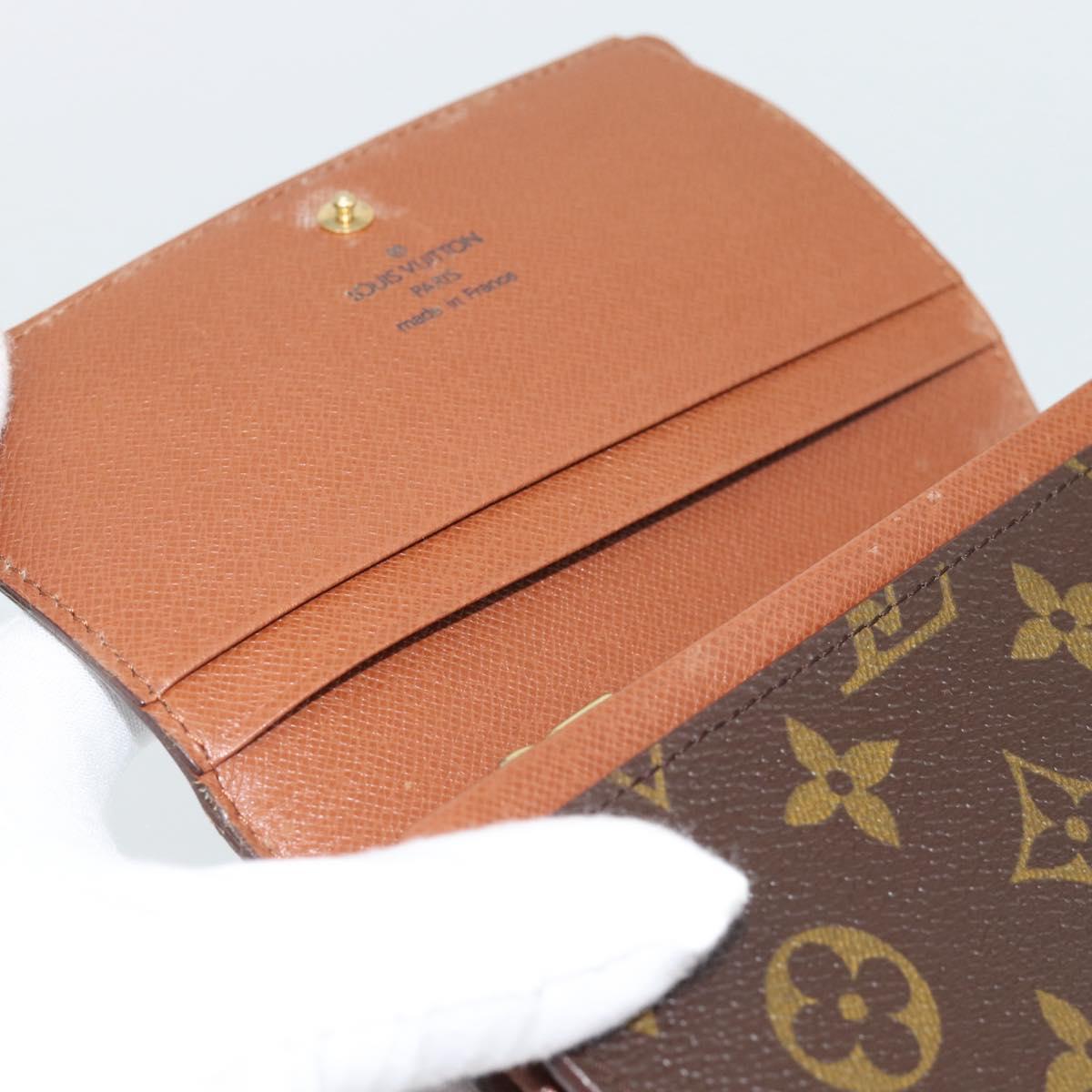 LOUIS VUITTON Monogram Porte Monnaie Billets Tresor Wallet M61730 Auth BA14272