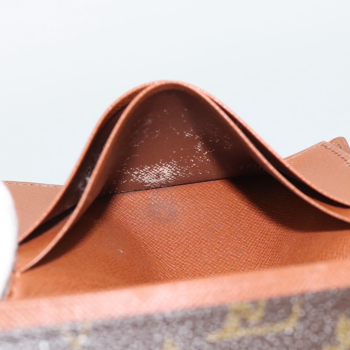 LOUIS VUITTON Monogram Porte Monnaie Billets Tresor Wallet M61730 Auth BA14272