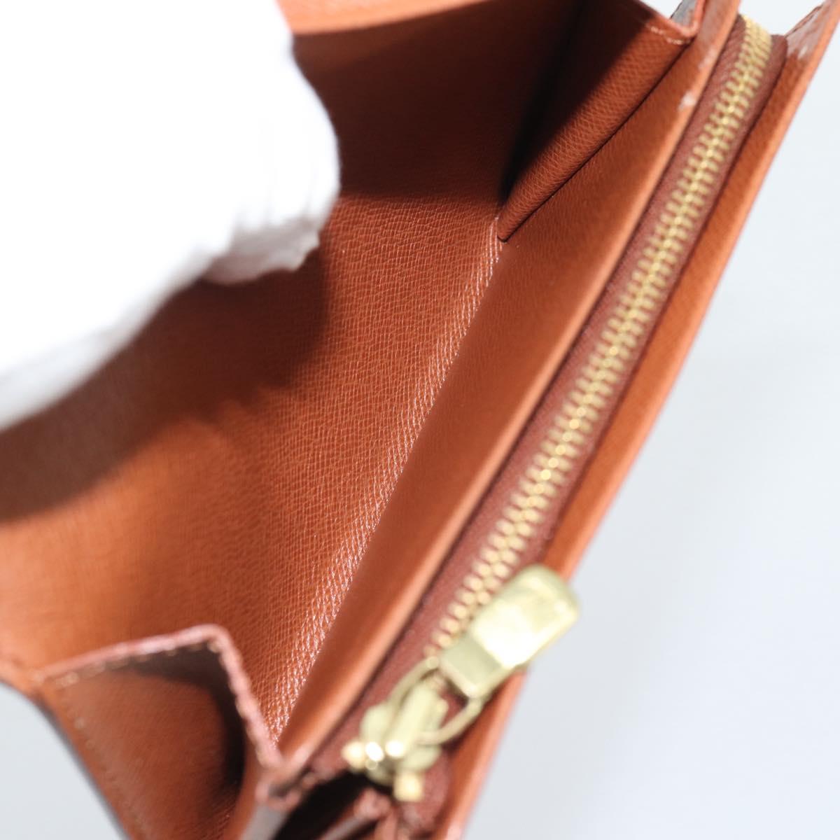 LOUIS VUITTON Monogram Porte Monnaie Billets Tresor Wallet M61730 Auth BA14272
