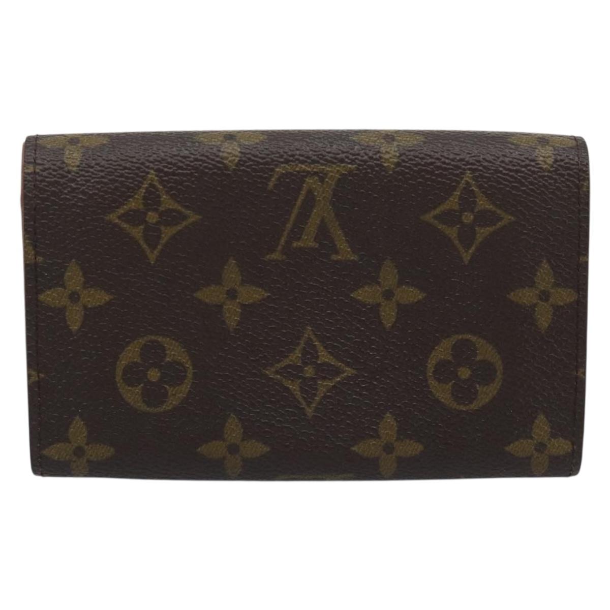 LOUIS VUITTON Monogram Porte Monnaie Billets Tresor Wallet M61730 Auth BA14272