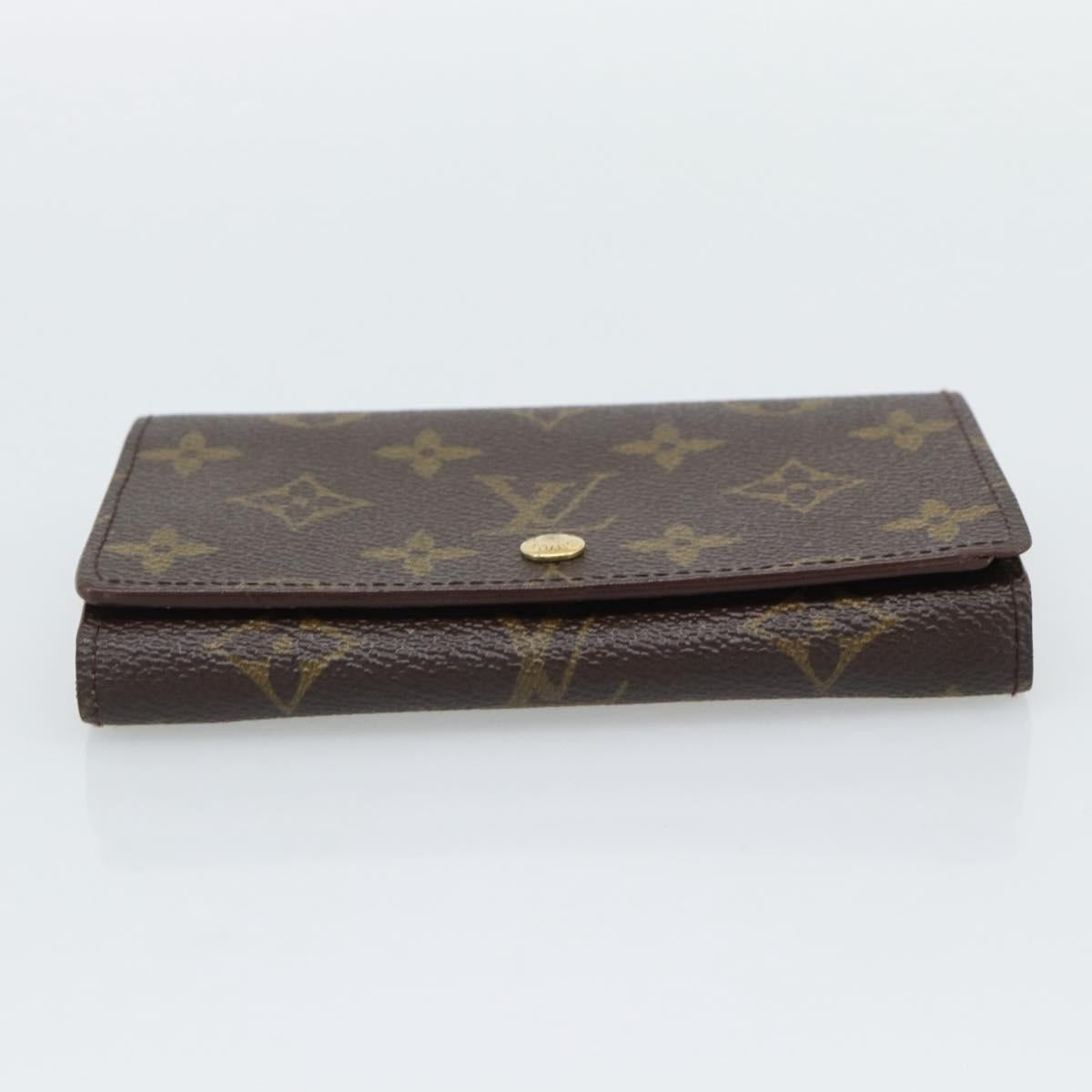 LOUIS VUITTON Monogram Porte Monnaie Billets Tresor Wallet M61730 Auth BA14272
