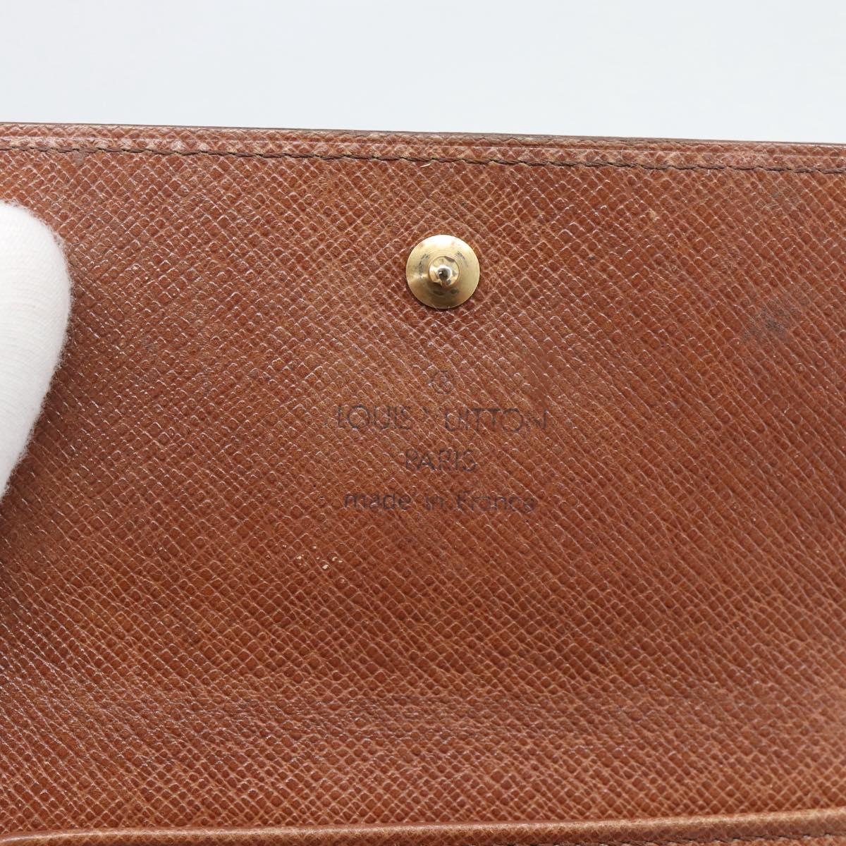 LOUIS VUITTON Monogram Porte Monnaie Bier Cartes Crdit M61652 LV Auth BA14273