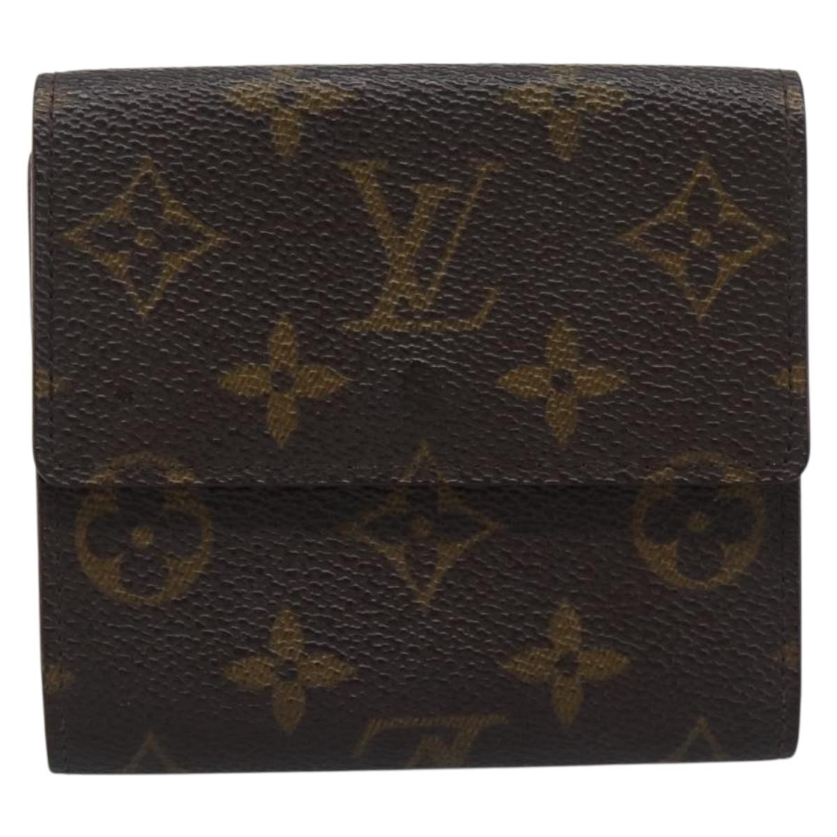 LOUIS VUITTON Monogram Porte Monnaie Bier Cartes Crdit M61652 LV Auth BA14273