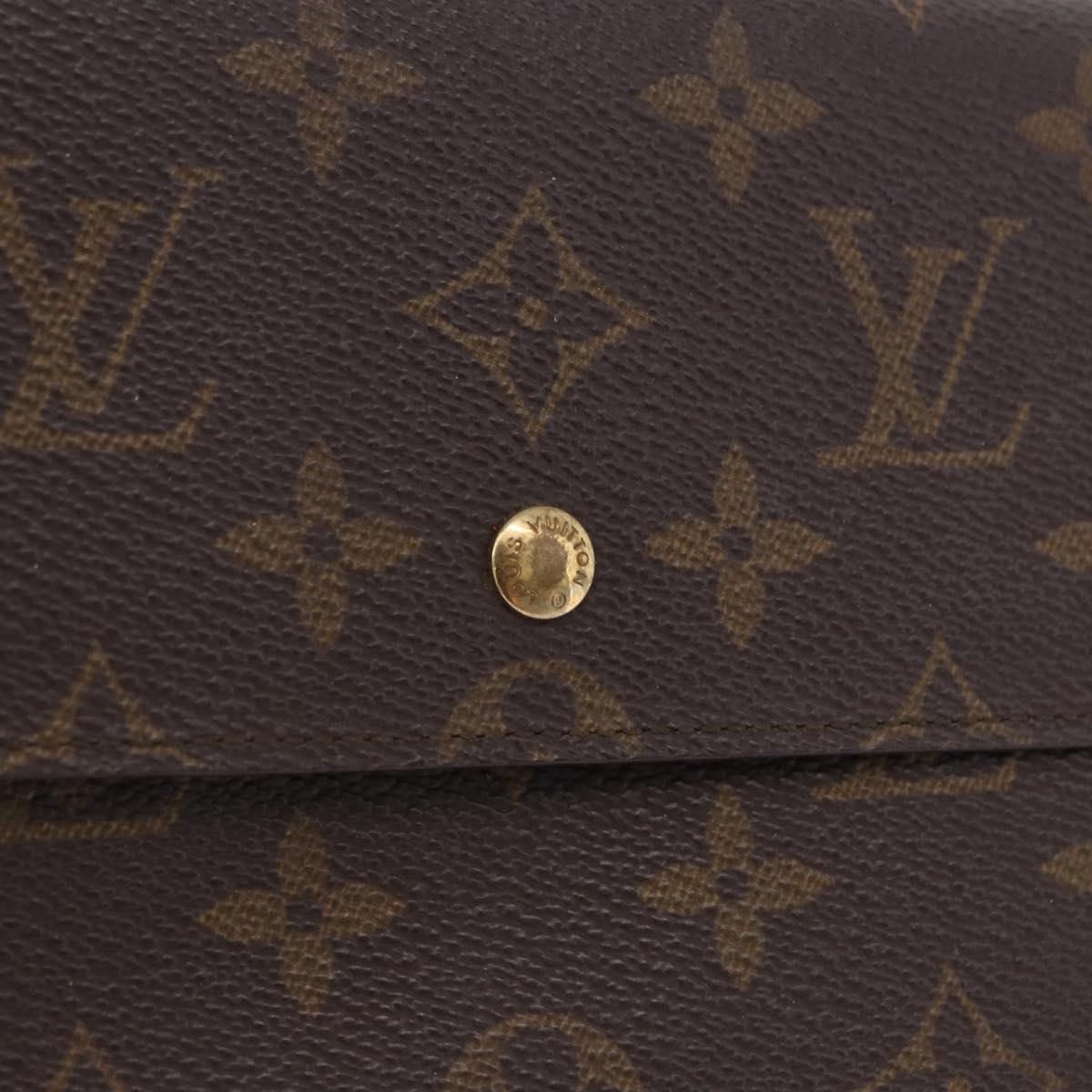 LOUIS VUITTON Monogram Pochette Passpole Trifold Wallet M60135 LV Auth BA14275
