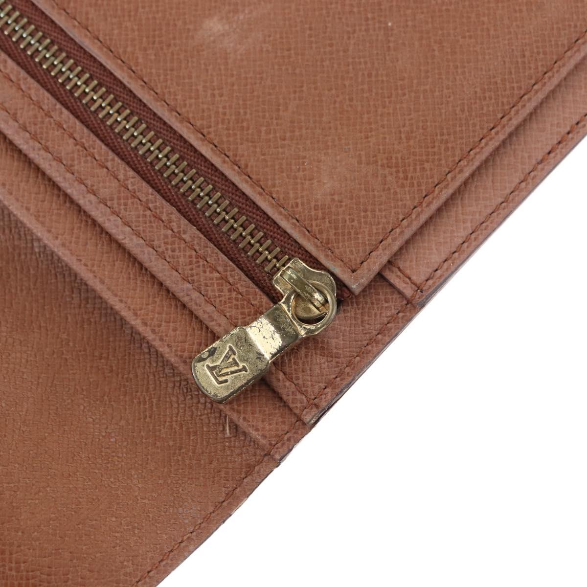 LOUIS VUITTON Monogram Pochette Passpole Trifold Wallet M60135 LV Auth BA14275
