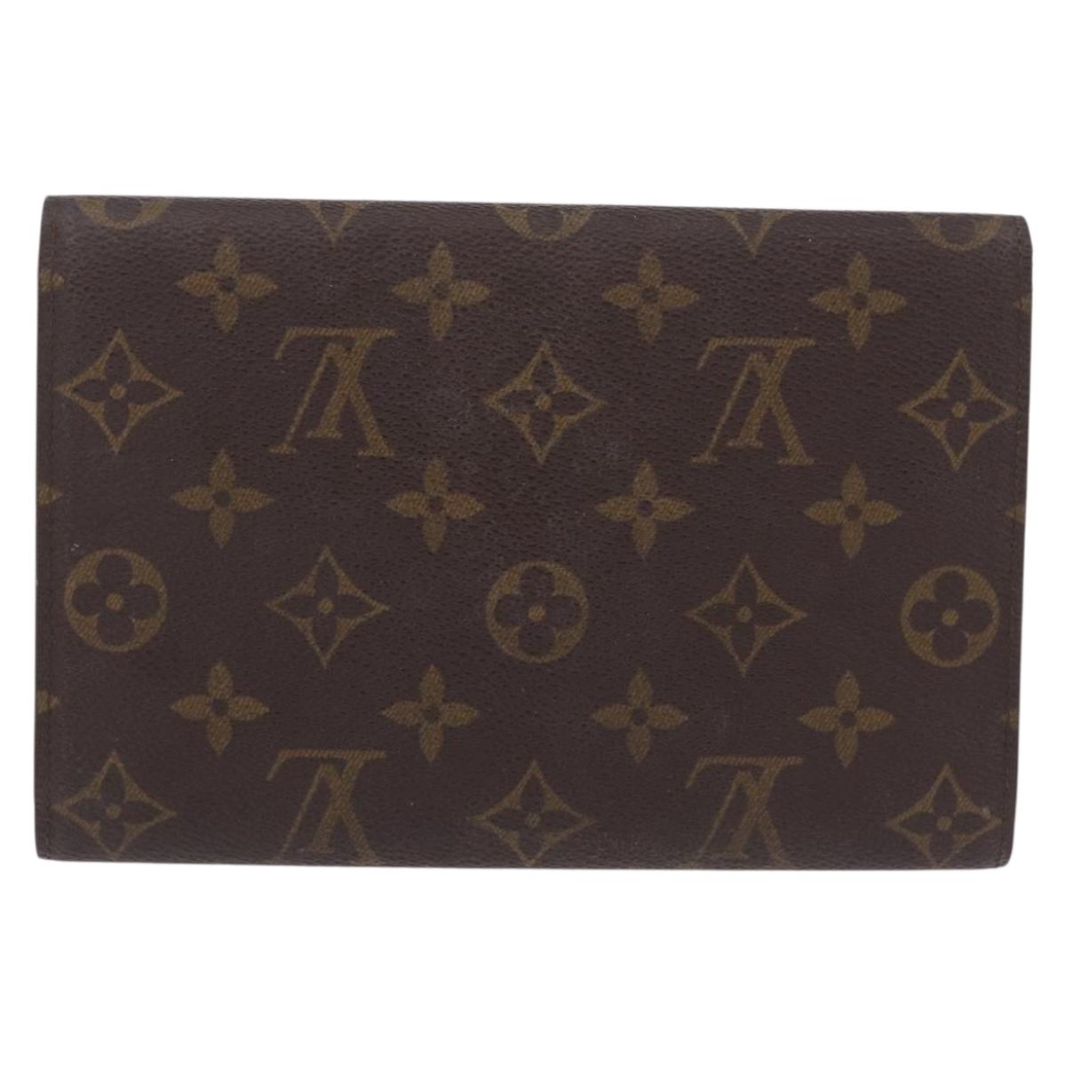 LOUIS VUITTON Monogram Pochette Passpole Trifold Wallet M60135 LV Auth BA14275