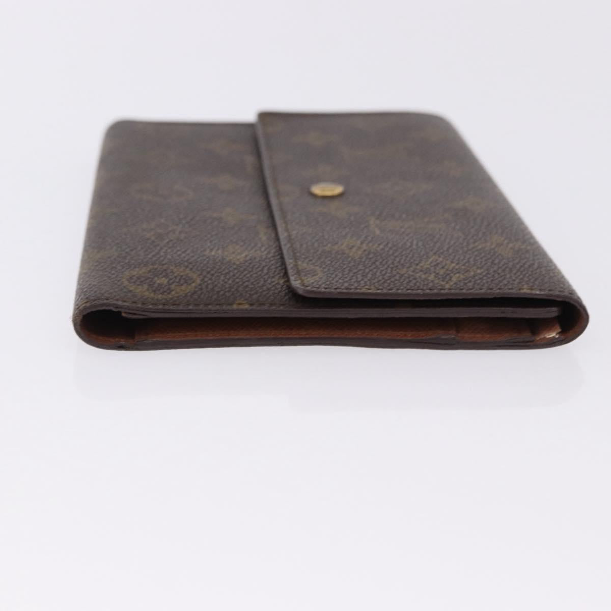 LOUIS VUITTON Monogram Pochette Passpole Trifold Wallet M60135 LV Auth BA14275