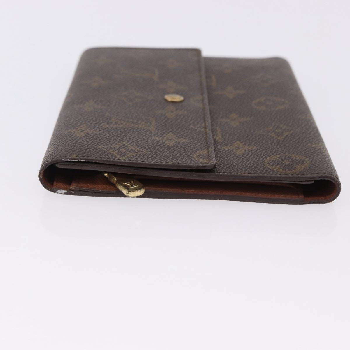 LOUIS VUITTON Monogram Pochette Passpole Trifold Wallet M60135 LV Auth BA14275