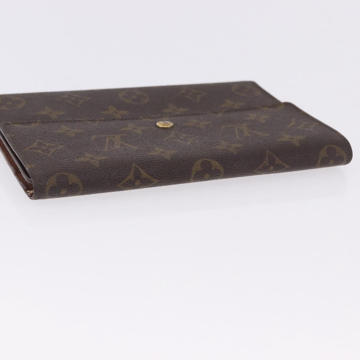 LOUIS VUITTON Monogram Pochette Passpole Trifold Wallet M60135 LV Auth BA14275