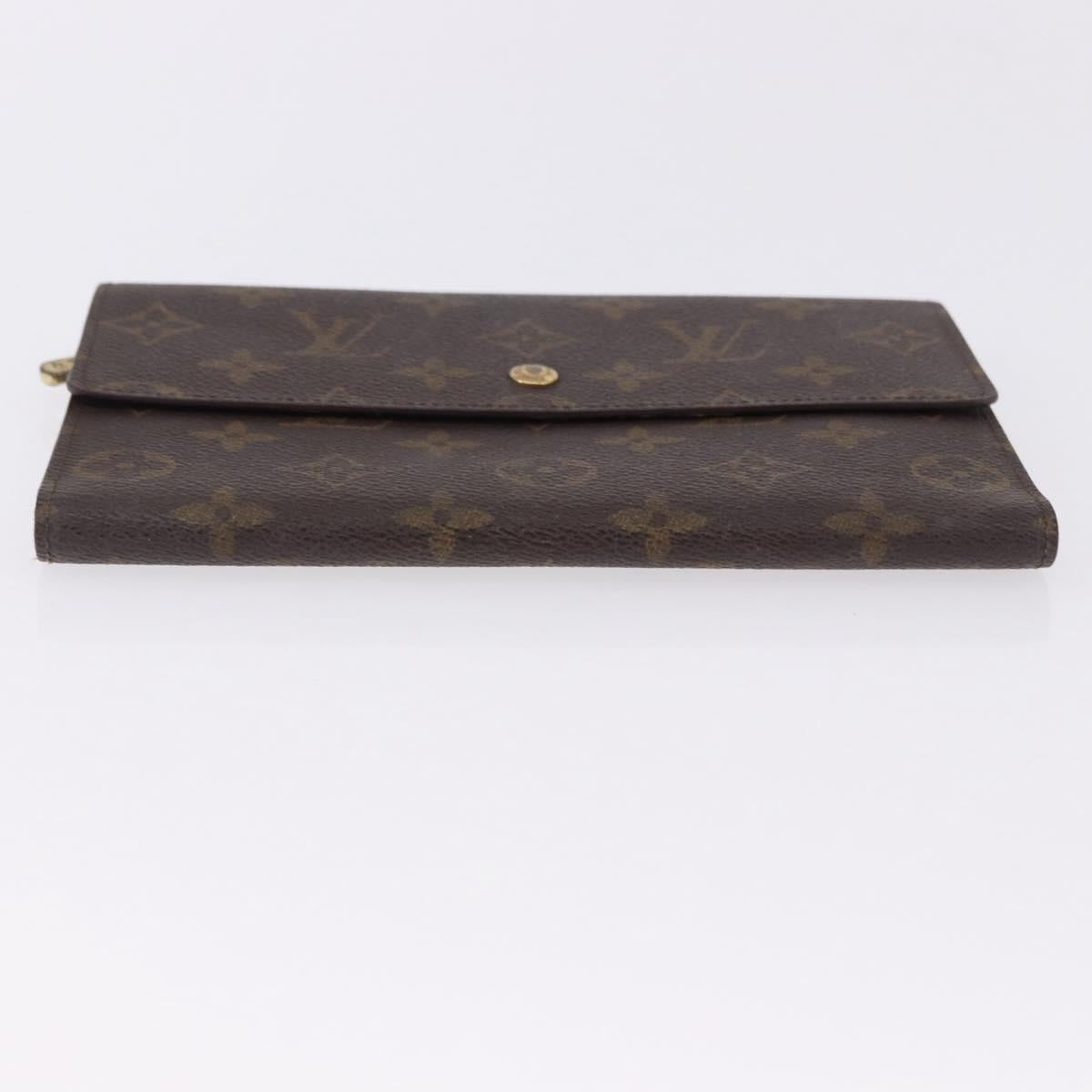 LOUIS VUITTON Monogram Pochette Passpole Trifold Wallet M60135 LV Auth BA14275