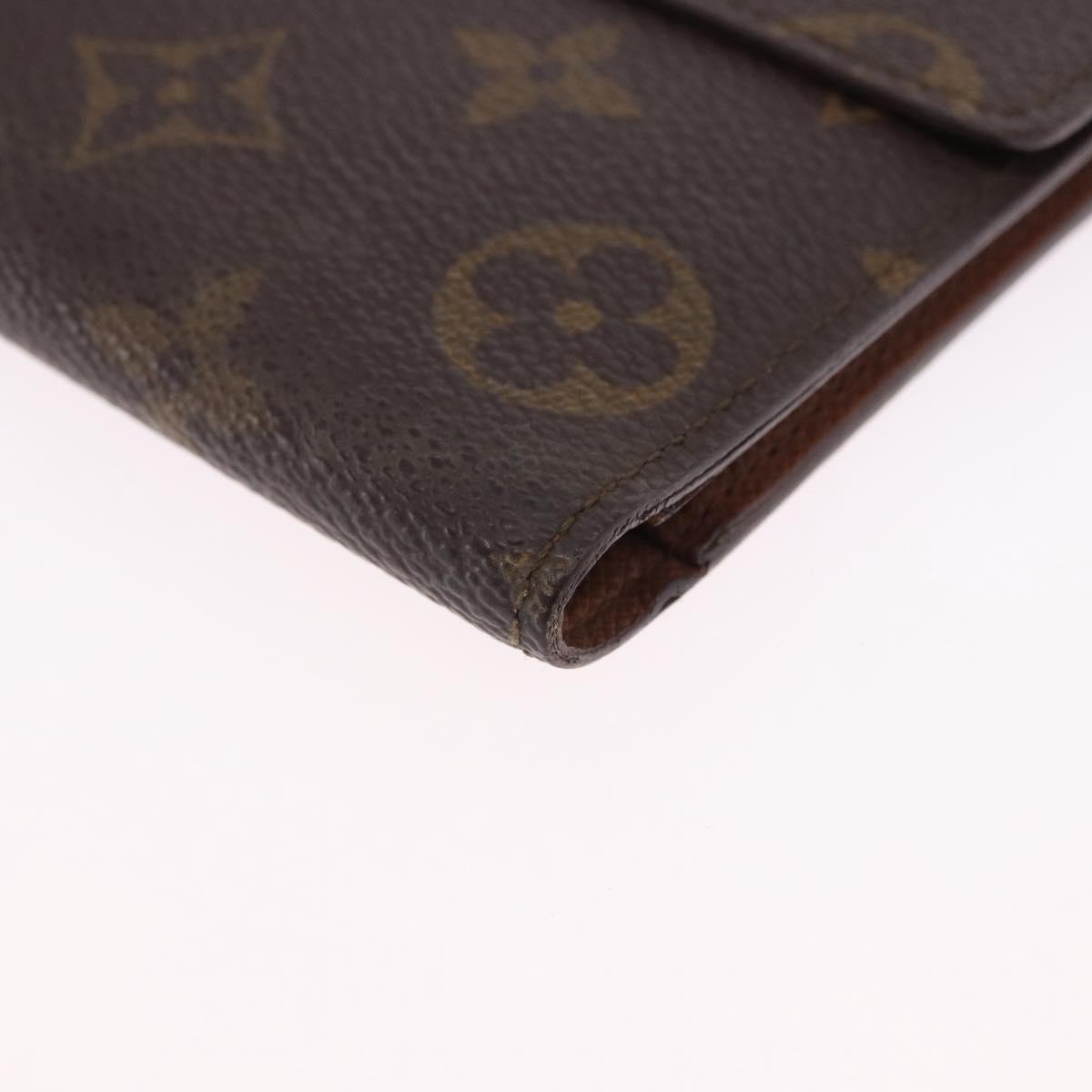 LOUIS VUITTON Monogram Pochette Passpole Trifold Wallet M60135 LV Auth BA14275