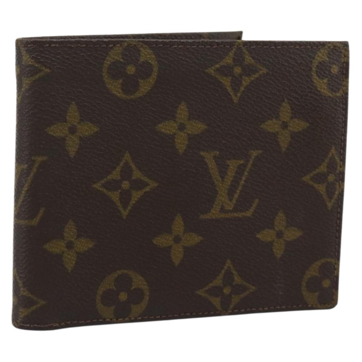 LOUIS VUITTON Monogram Eclipse Portefeuille Marco NM Wallet LV Auth BA14276