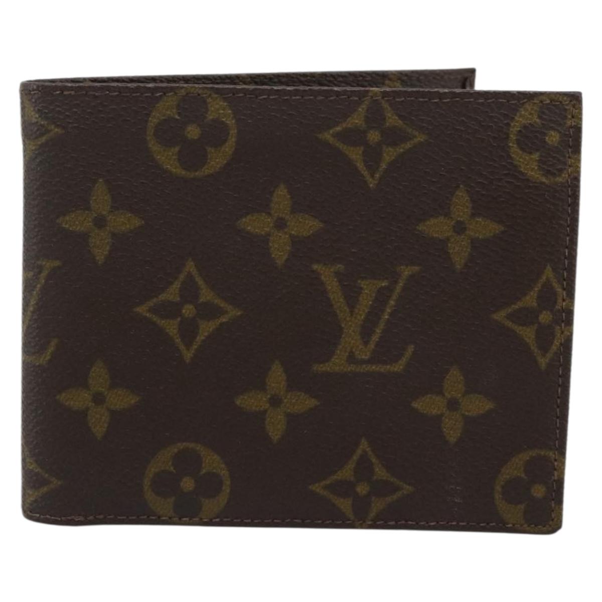 LOUIS VUITTON Monogram Eclipse Portefeuille Marco NM Wallet LV Auth BA14276