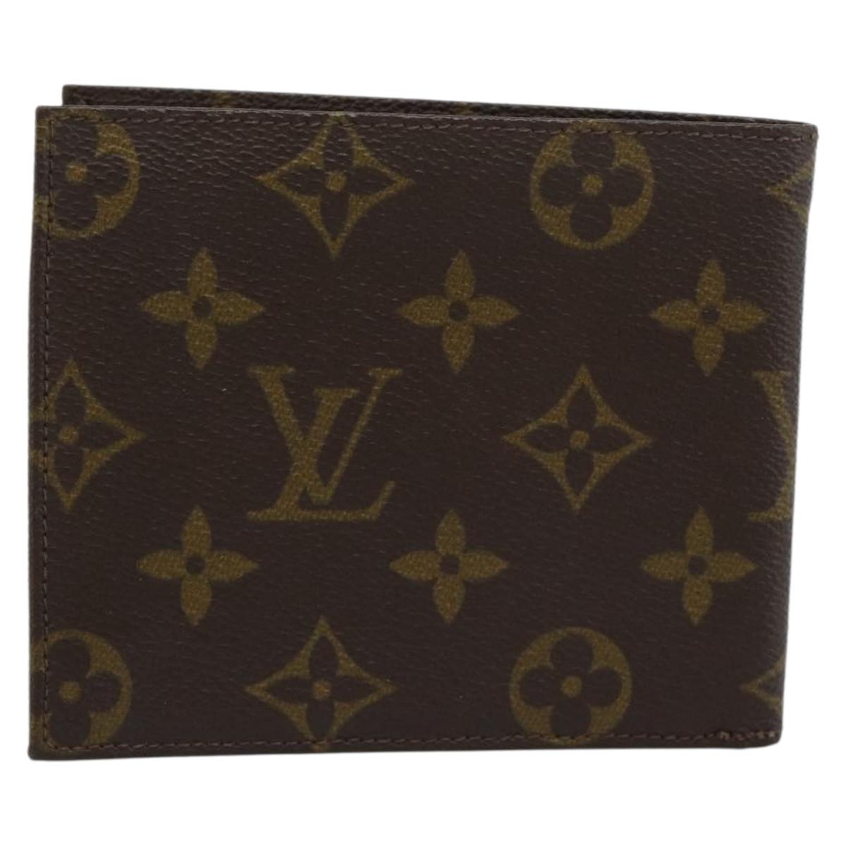 LOUIS VUITTON Monogram Eclipse Portefeuille Marco NM Wallet LV Auth BA14276