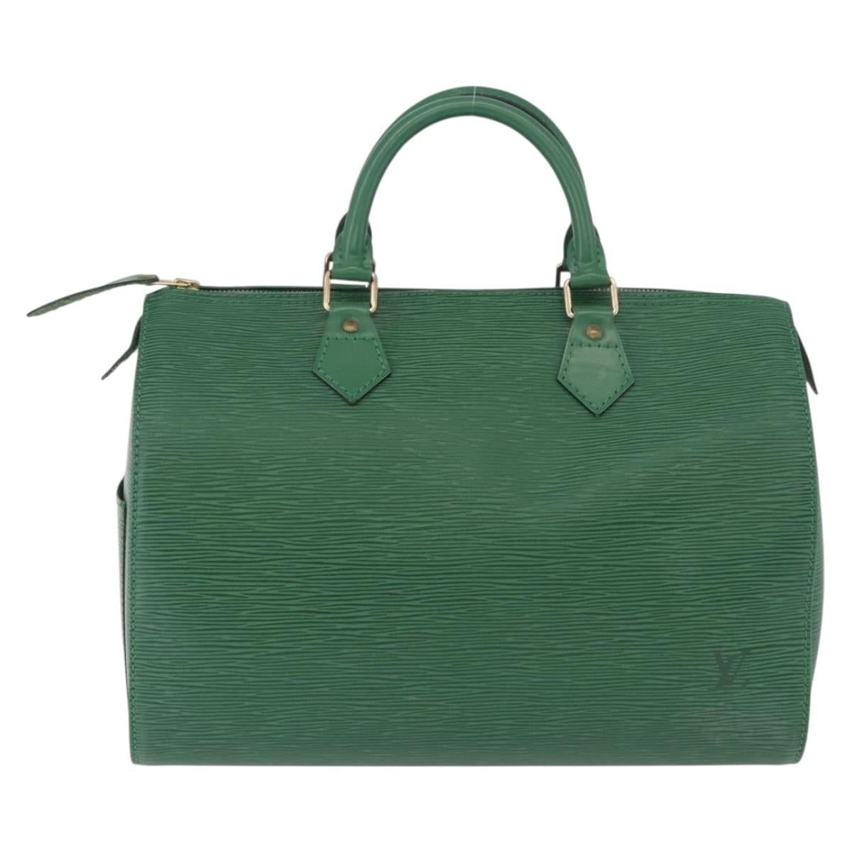 LOUIS VUITTON Epi Speedy 30 Hand Bag Borneo Green M43004 LV Auth BA14310A