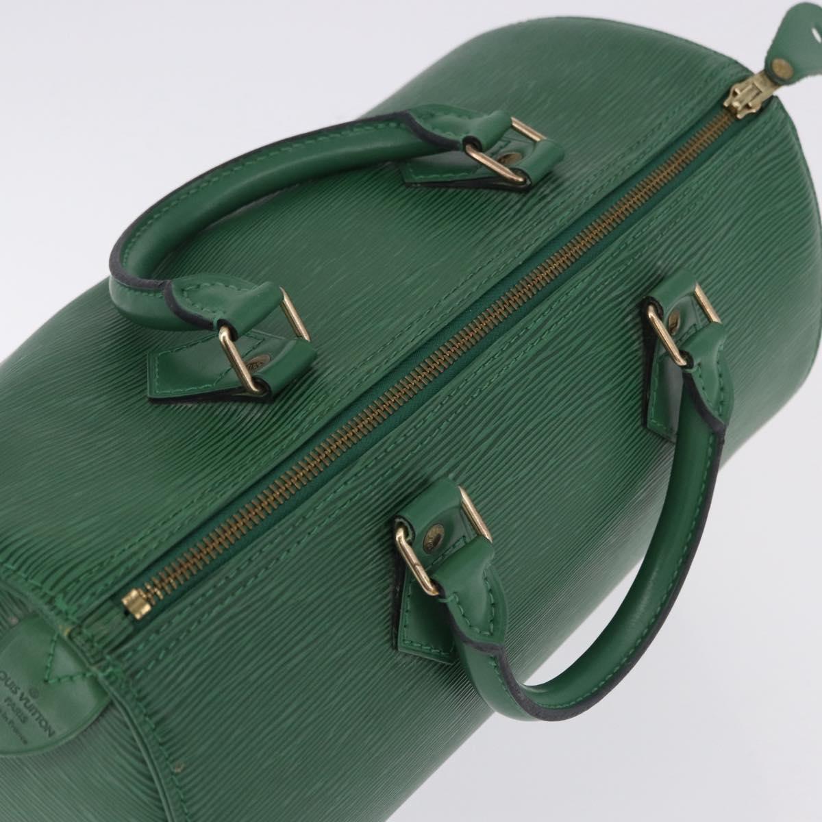 LOUIS VUITTON Epi Speedy 30 Hand Bag Borneo Green M43004 LV Auth BA14310A